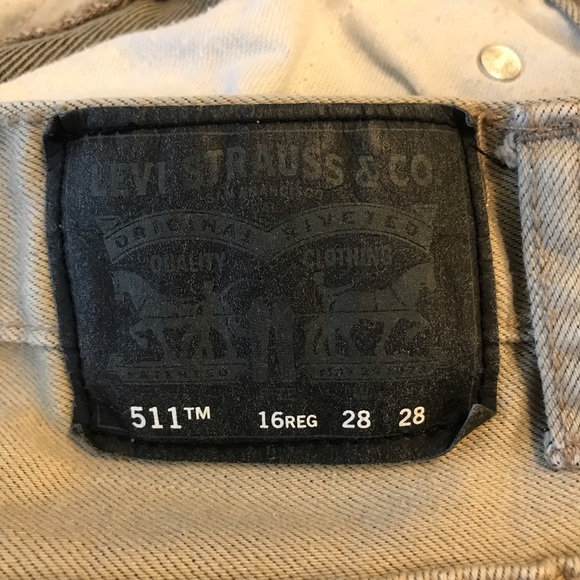Like New Levi’s 511 Slim tan color jeans - Picture 6 of 8